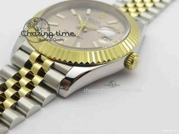 1222 Sleek DateJust II 41mm SS YG BP Maker Best Edition Silver Dial On Jubilee Bracelet A 3675